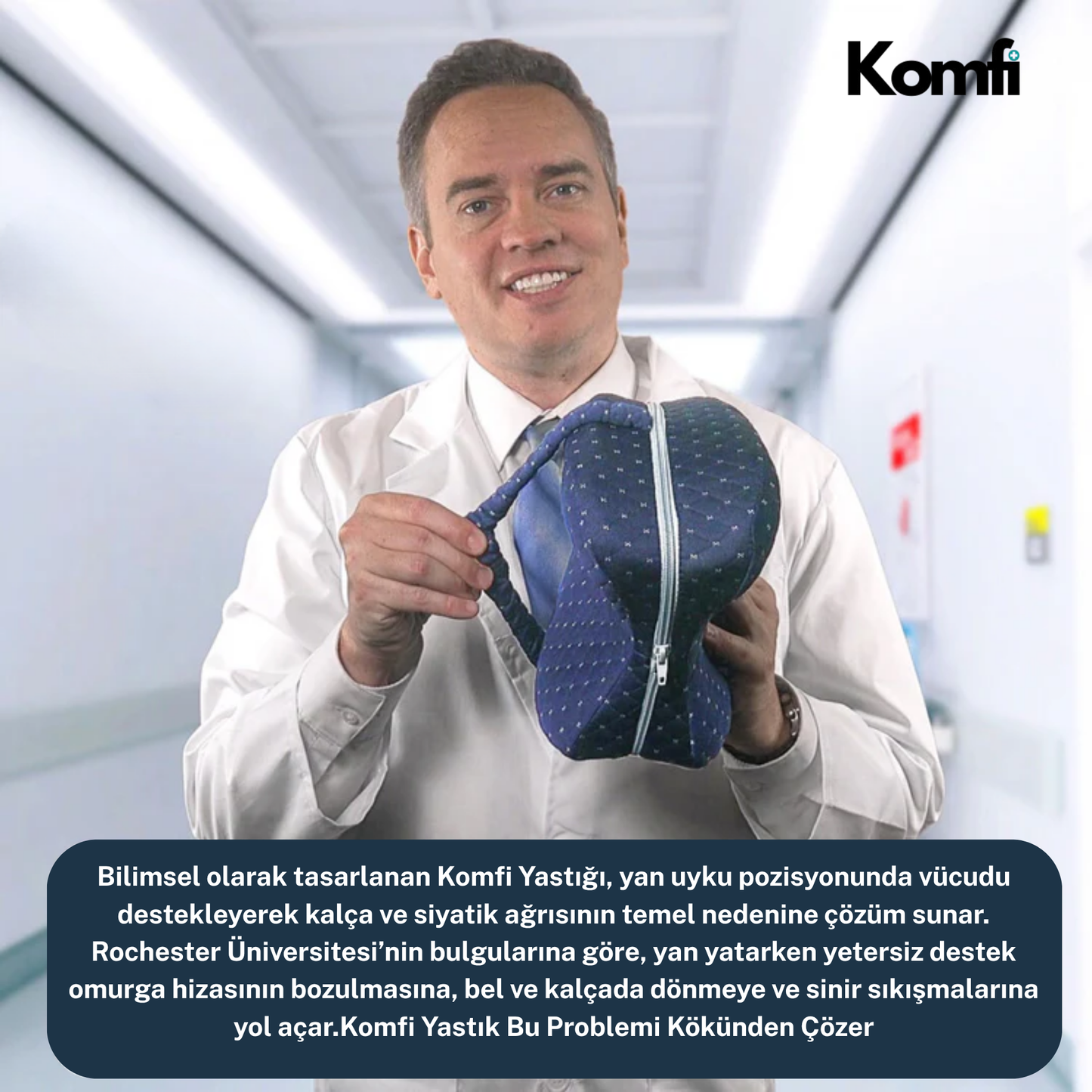 Komfi Yastık - Kalça, Sırt ve Siyatik Ağrısını Hafifletir